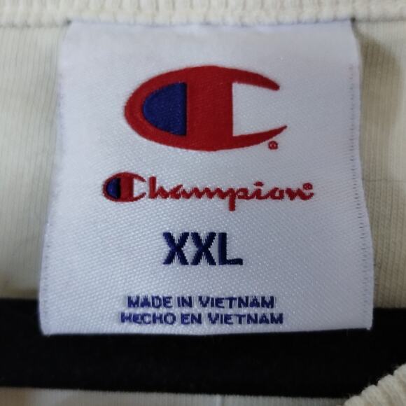 Champion NWT Men's Size XXL Cream Short Sleeve Jersey-Style Football #19 T-Shirt - Picture 3 of 7